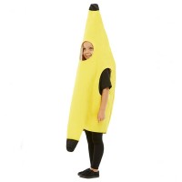 Costum fruct Banana,  galben, marime universala