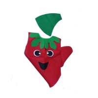 Costum leguma Ardei, IdeallStore®, rosu, marime universala