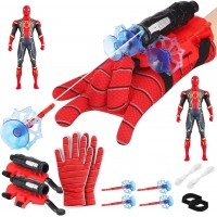 Set doua Manusi cu ventuze, sfoara si figurina Spiderman, rosu Set doua Manusi cu ventuze, sfoara si figurina Spiderman, rosu