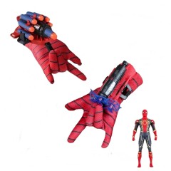 Set 2 Manusi proiectile burete, figurina si ventuze Spiderman, , Rosu Set 2 Manusi proiectile burete, figurina si ventuze Spiderman, , Rosu