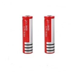 Set de 2 Acumulatori , GH 18650, 6800 mAh, 3.7 V, Li-ion, rosu