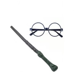 Set bagheta magica si ochelari Harry Potter,   , 35 cm