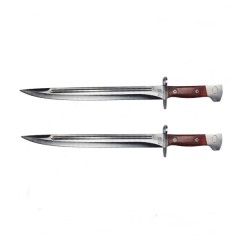 Set doua cutite pentru camping si vanatoare AK,  , 39 cm, maro