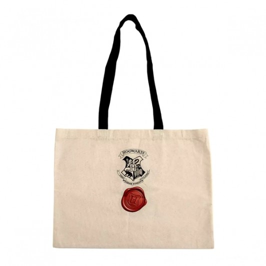 Geanta tote bag,  Harry Potter Scrisoare admitere Hogwarts,  Bumbac