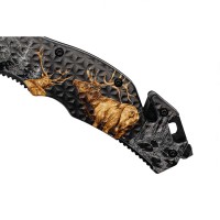 Briceag salvare,   Hunting Deer, 21 cm, Otel inoxidabil