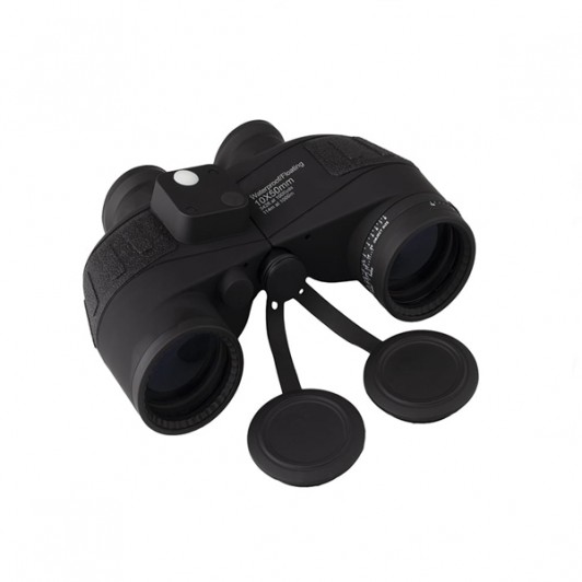 Binocul profesional cu compas si busola electronica,  Negru, 10x50