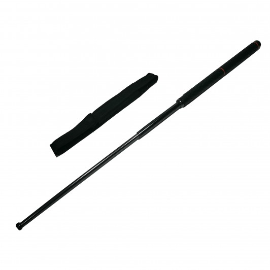 Baston telescopic cromatic,  100 cm, negru, teaca inclusa