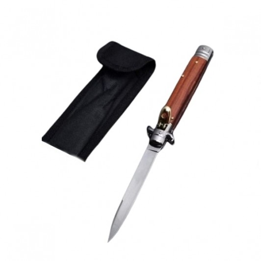 Briceag Stiletto, Automat, Maro, 18 cm