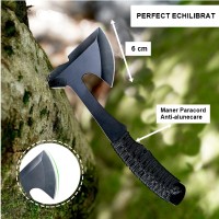 Topor   Black Paracord, 22.5 cm, husa inclusa