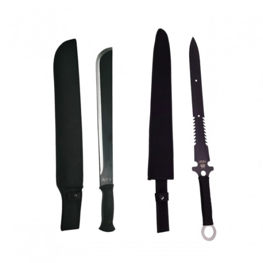 Set sabie si maceta, Jungle Fever, otel inoxidabil, 57.5 cm Set sabie si maceta, Jungle Fever, otel inoxidabil, 57.5 cm