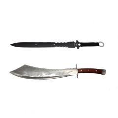 Set maceta si sabie de vanatoare, DEPOX, 64 cm , cutit de aruncat inclus Set maceta si sabie de vanatoare, DEPOX, 64 cm , cutit de aruncat inclus