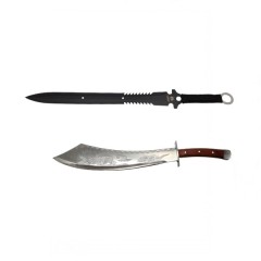 Set maceta si sabie de vanatoare, DEPOX®, 54 cm , cutit de aruncat inclus Set maceta si sabie de vanatoare, DEPOX®, 54 cm , cutit de aruncat inclus