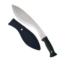 Set sabie si maceta de vanatoare,   Kukri Silver, 44 cm, husa inclusa