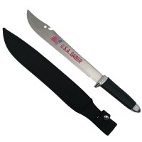 Set sabie si maceta de vanatoare, negru, 45.5 cm, teaca inclusa Set sabie si maceta de vanatoare, negru, 45.5 cm, teaca inclusa