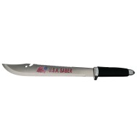 Set sabie si maceta de vanatoare,   negru, 45.5 cm, teaca inclusa