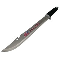 Set sabie si maceta de vanatoare,   negru, 45.5 cm, teaca inclusa