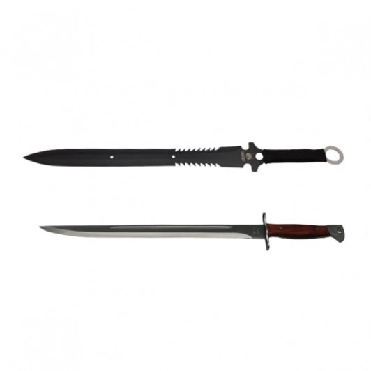 Set maceta si sabie de vanatoare, DEPOX®, otel inoxidabil, 61 cm Set maceta si sabie de vanatoare, DEPOX®, otel inoxidabil, 61 cm