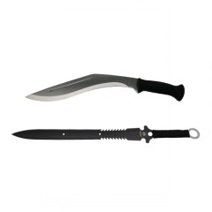 Set maceta si sabie,   otel inoxidabil, argintiu, 44 cm