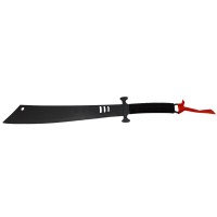 Set sabie si maceta de vanatoare, Asian Level, 57 cm, negru, teaca inclusa Set sabie si maceta de vanatoare, Asian Level, 57 cm, negru, teaca inclusa