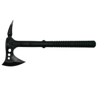 Set topor si sabie de vanatoare,  otel inoxidabil, negru, 39 cm
