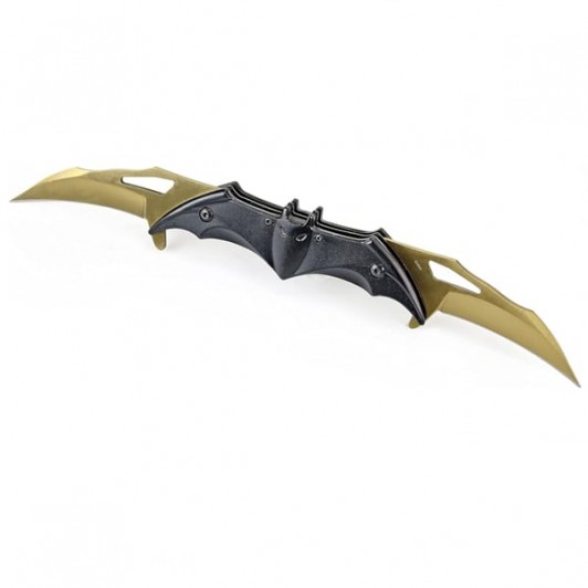 Briceag cu doua taisuri, auriu, 32 cm