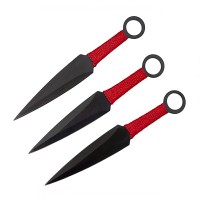 Set trei cutite de aruncat,  otel inoxidabil, teaca inclusa