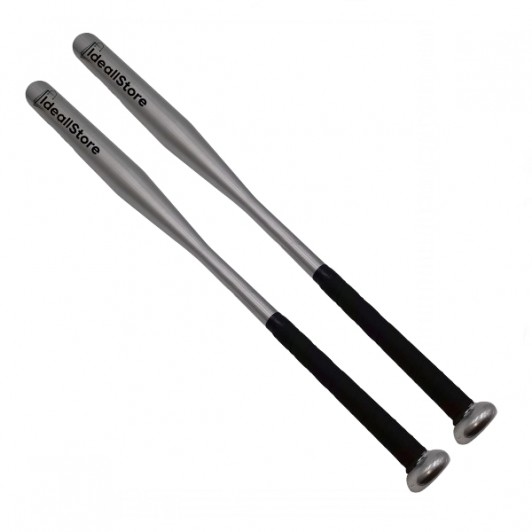 Set doua bate de baseball , Home Run, aluminiu, 80 cm, argintiu