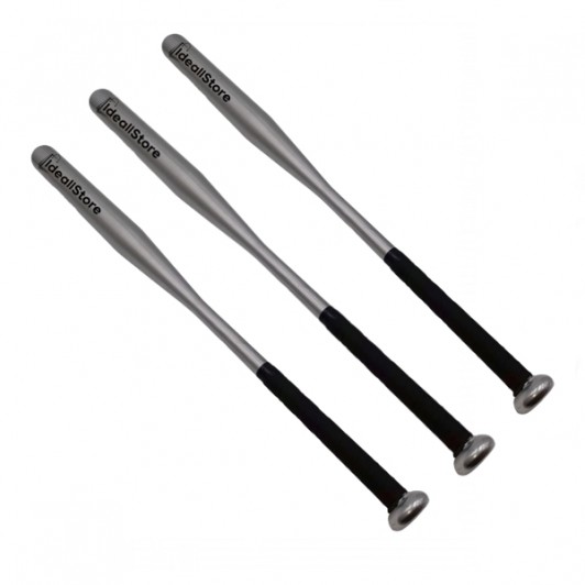Set trei bate de baseball  , Home Run, aluminiu, 80 cm, argintiu