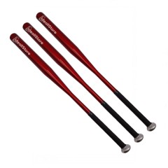 Set trei bate de baseball  , aluminiu, 80 cm, rosu