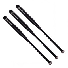 Set de trei bate de baseball , Home Run, aluminiu, 80 cm, negru