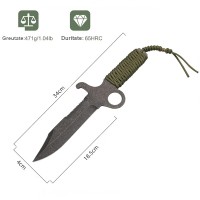 Cuțit de vânătoare Full Tang,   kaki, 34 cm