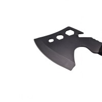 Topor multifunctional, maner paracord, inox, negru Topor multifunctional, maner paracord, inox, negru