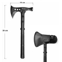 Topor 2 in 1,   cu ciocan si husa, otel inoxidabil, 39 cm