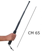 Baston telescopic,  65 cm, maner burete, negru