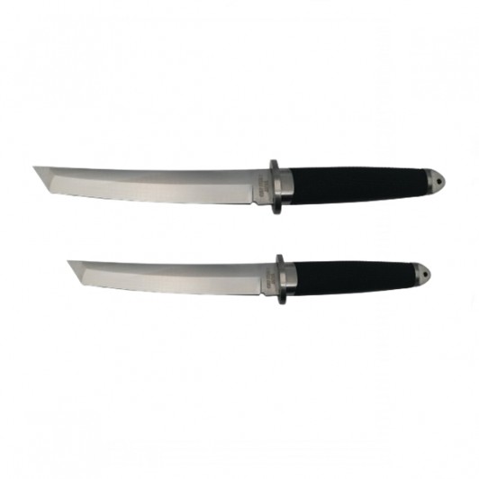 Set doua cutite de vanatoare,  otel inoxidabil, argintiu, 43 cm, toc inclus