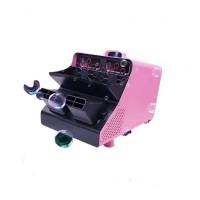 Pachet masina de baloane si lichid 10 l,  telecomanda wireless, roz