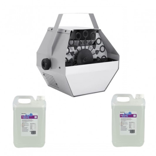 Set masina de baloane si lichid,  10 l, argintiu