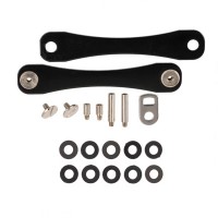 Pachet doua organizatoare chei, Compact Flex, tip breloc, ajustabil, Aluminiu, Negru