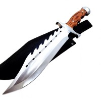 Cutit de vanatoare, Bowie Wood, 38 cm , teaca inclusa Cutit de vanatoare, Bowie Wood, 38 cm , teaca inclusa