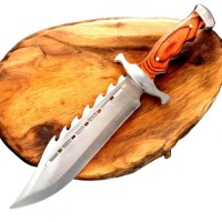 Cutit de vanatoare, Bowie Wood, 38 cm , teaca inclusa Cutit de vanatoare, Bowie Wood, 38 cm , teaca inclusa