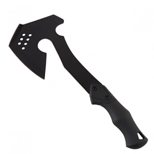 Topor multifuncțional Double Axe, oțel, 35 cm, teacă inclusă Topor multifuncțional Double Axe, oțel, 35 cm, teacă inclusă
