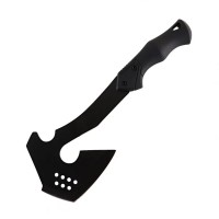 Topor multifuncțional Double Axe, oțel, 35 cm, teacă inclusă