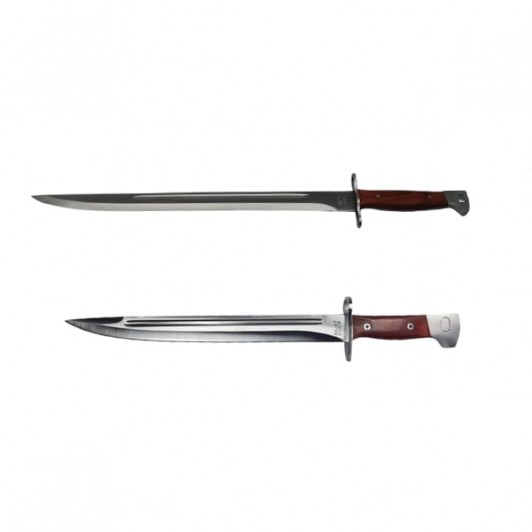 Set Cutit AK si Maceta vanatoare, otel inoxidabil, 61 cm, argintiu