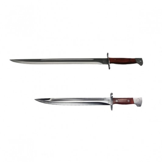 Set Cutit AK si Maceta vanatoare, model AK, otel inoxidabil, 61 cm, argintiu Set Cutit AK si Maceta vanatoare, model AK, otel inoxidabil, 61 cm, argintiu