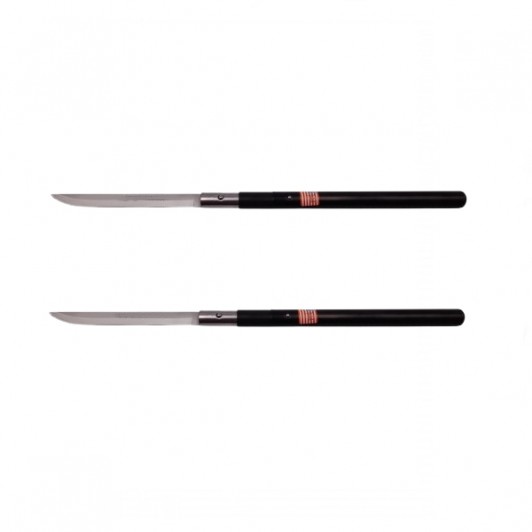Pachet doua Sabii de vanatoare Shaolin Master, model baston, 55 cm, negru, teaca inclusa Pachet doua Sabii de vanatoare Shaolin Master, model baston, 55 cm, negru, teaca inclusa