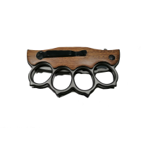 Pachet doua bricege vanatoare Nature Call, maner lemn, 21 cm, maro