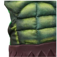 Costum Hulk cu muschi pentru copii, carnaval, marime 7-9 ani