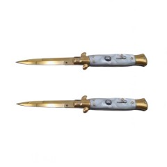 Pachet doua bricege de vanatoare  Italian Spirit, otel inoxidabil, 22.5 cm, auriu