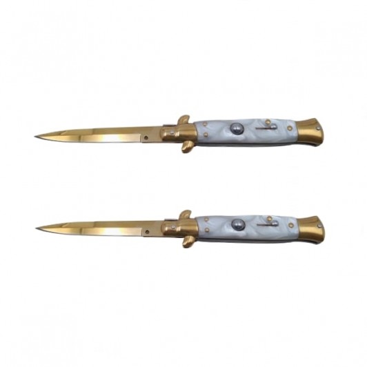 Pachet doua bricege de vanatoare  Italian Spirit, otel inoxidabil, 22.5 cm, auriu