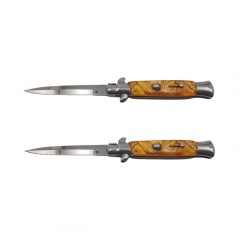 Pachet doua bricege de vanatoare  Italian Spirit, otel inoxidabil, 22.5 cm, maro
